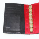 FENDI Day Planner Cover Suede Black Gold Auth yk20321-17