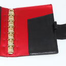 FENDI Day Planner Cover Suede Black Gold Auth yk20321-18