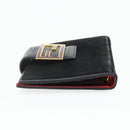 FENDI Day Planner Cover Suede Black Gold Auth yk20321-5