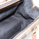 FENDI Pecan Canvas Hand Bag PVC Black Brown Auth yk20326-17