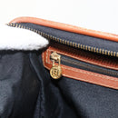 FENDI Pecan Canvas Hand Bag PVC Black Brown Auth yk20326-19