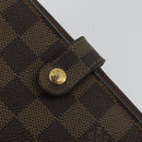 LOUIS VUITTON Damier Ebene Agenda PM Day Planner Cover R20700 LV Auth yk20327-17