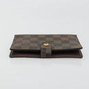 LOUIS VUITTON Damier Ebene Agenda PM Day Planner Cover R20700 LV Auth yk20327-3