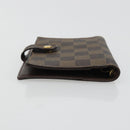 LOUIS VUITTON Damier Ebene Agenda PM Day Planner Cover R20700 LV Auth yk20327-5