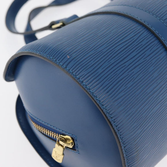 LOUIS VUITTON Epi Soufflot Hand Bag Blue M52225 LV Auth yk20328A
