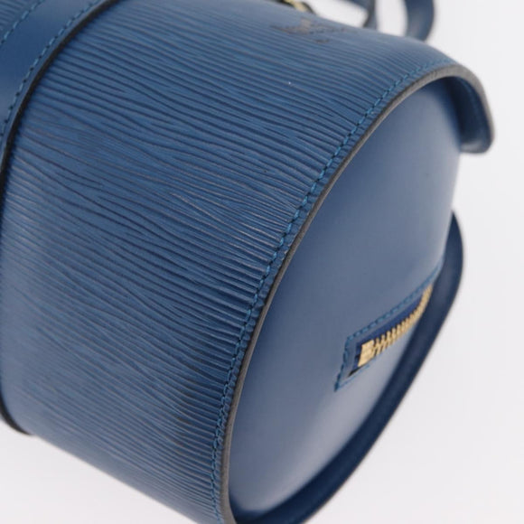 LOUIS VUITTON Epi Soufflot Hand Bag Blue M52225 LV Auth yk20328A