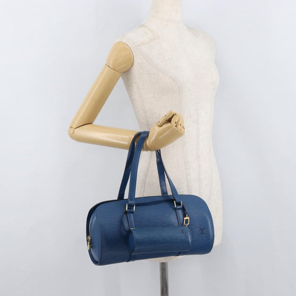 LOUIS VUITTON Epi Soufflot Hand Bag Blue M52225 LV Auth yk20328A