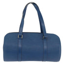 LOUIS VUITTON Epi Soufflot Hand Bag Blue M52225 LV Auth yk20328A-2