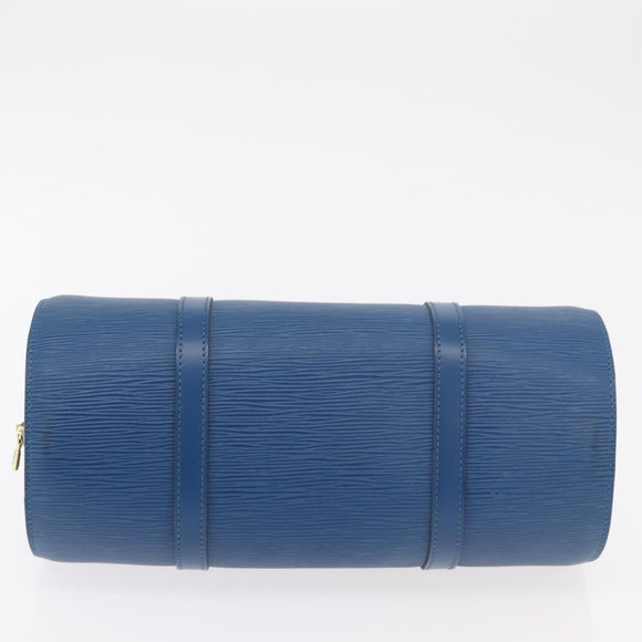LOUIS VUITTON Epi Soufflot Hand Bag Blue M52225 LV Auth yk20328A