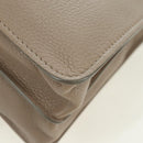 Chloe Abbey Hand Bag Leather 2way Beige Gold Silver Auth yk20329A-18
