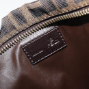 FENDI Zucca Canvas Pouch Brown Black Auth yk20330-9