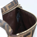FENDI Zucca Canvas Pouch Brown Black Auth yk20330-17