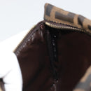 FENDI Zucca Canvas Pouch Brown Black Auth yk20330-11