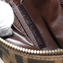 FENDI Zucca Canvas Pouch Brown Black Auth yk20330-12