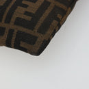 FENDI Zucca Canvas Pouch Brown Black Auth yk20330-7
