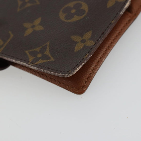 LOUIS VUITTON Monogram Agenda PM Day Planner Cover R20005 LV Auth yk20334