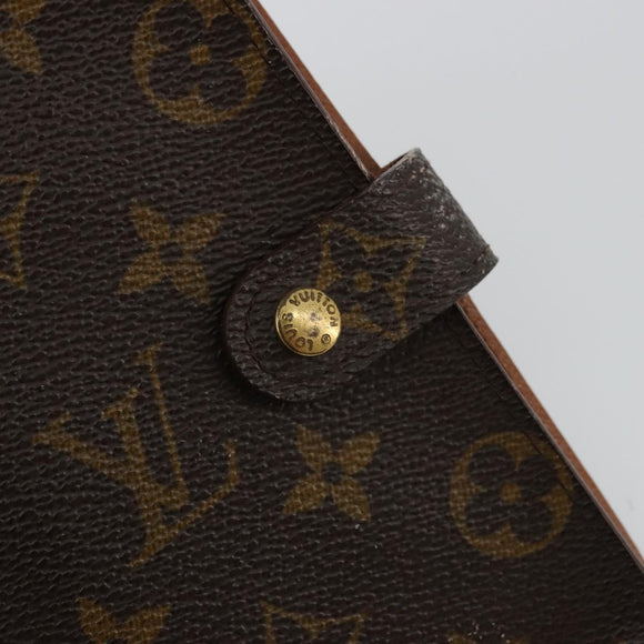 LOUIS VUITTON Monogram Agenda PM Day Planner Cover R20005 LV Auth yk20334