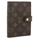 LOUIS VUITTON Monogram Agenda PM Day Planner Cover R20005 LV Auth yk20335-1