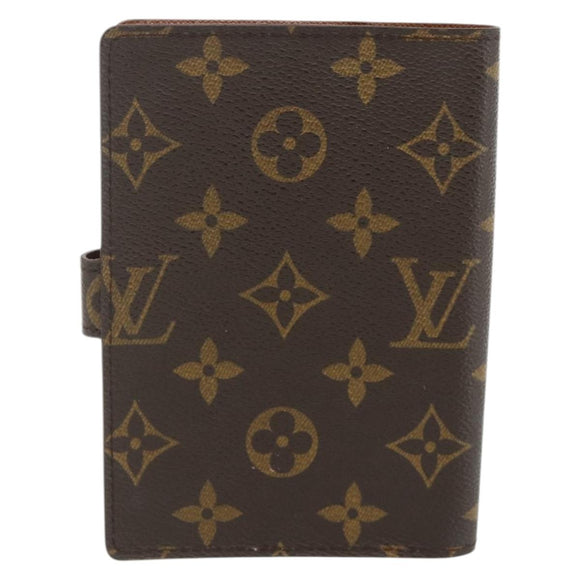 LOUIS VUITTON Monogram Agenda PM Day Planner Cover R20005 LV Auth yk20335