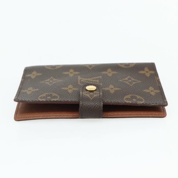 LOUIS VUITTON Monogram Agenda PM Day Planner Cover R20005 LV Auth yk20335