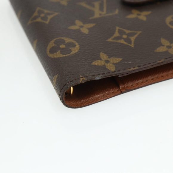 LOUIS VUITTON Monogram Agenda PM Day Planner Cover R20005 LV Auth yk20335