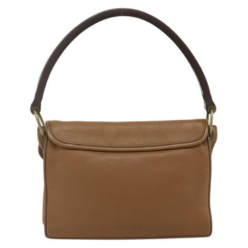 Miu Miu Shoulder Bag Leather Brown Auth yk20336A - 0