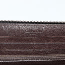 Christian Dior Trotter Canvas Long Wallet Brown Silver Auth yk20342A-14