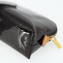 LOUIS VUITTON Monogram Vernis Pochette Cosmetic PM Amarante M91495 Auth yk20343-15