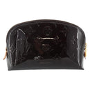 LOUIS VUITTON Monogram Vernis Pochette Cosmetic PM Amarante M91495 Auth yk20343-2