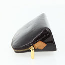 LOUIS VUITTON Monogram Vernis Pochette Cosmetic PM Amarante M91495 Auth yk20343-3