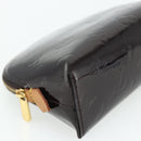 LOUIS VUITTON Monogram Vernis Pochette Cosmetic PM Amarante M91495 Auth yk20343-14
