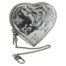 LOUIS VUITTON Miroir Porte Monnaie Coeur Coin Purse Silver M93566 Auth yk20346A-1