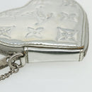 LOUIS VUITTON Miroir Porte Monnaie Coeur Coin Purse Silver M93566 Auth yk20346A-14