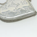 LOUIS VUITTON Miroir Porte Monnaie Coeur Coin Purse Silver M93566 Auth yk20346A-16