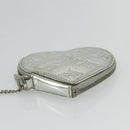 LOUIS VUITTON Miroir Porte Monnaie Coeur Coin Purse Silver M93566 Auth yk20346A-6