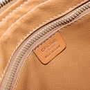 CELINE Macadam Canvas Clutch Bag PVC Leather Brown Gold Auth yk20347-18
