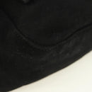 FENDI Mamma Baguette Shoulder Bag Suede Black Gold Auth yk20351SAM-15