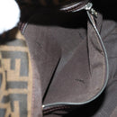 FENDI Zucca Canvas Mamma Baguette Shoulder Bag Black Brown Auth yk20359SAV-26