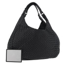 BOTTEGA VENETA INTRECCIATO Campana Tas Leer Bruin Zilver Auth yk20360SAV-1