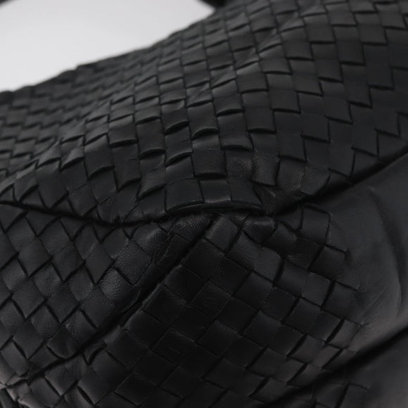 BOTTEGA VENETA INTRECCIATO Campana Tas Leer Bruin Zilver Auth yk20360SAV