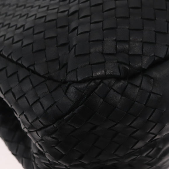 BOTTEGA VENETA INTRECCIATO Campana Tas Leer Bruin Zilver Auth yk20360SAV