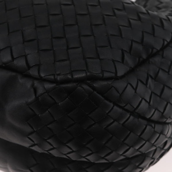 BOTTEGA VENETA INTRECCIATO Campana Tas Leer Bruin Zilver Auth yk20360SAV