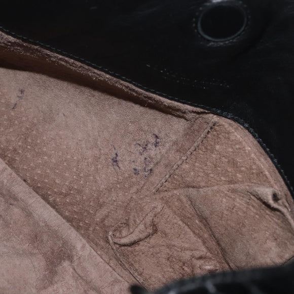 BOTTEGA VENETA INTRECCIATO Campana Tas Leer Bruin Zilver Auth yk20360SAV