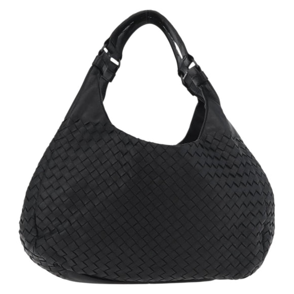 BOTTEGA VENETA INTRECCIATO Campana Tas Leer Bruin Zilver Auth yk20360SAV