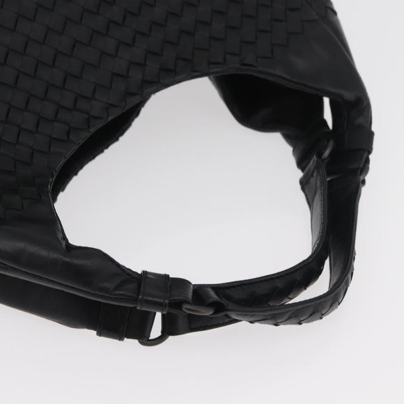 BOTTEGA VENETA INTRECCIATO Campana Tas Leer Bruin Zilver Auth yk20360SAV