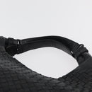 BOTTEGA VENETA INTRECCIATO Campana Tas Leer Bruin Zilver Auth yk20360SAV-14