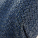 BOTTEGA VENETA INTRECCIATO Cabas PM Tote Bag Leather Blue 141498 Auth yk20363SAV-8