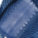 BOTTEGA VENETA INTRECCIATO Cabas PM Tote Bag Leather Blue 141498 Auth yk20363SAV-11