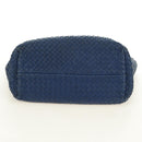 BOTTEGA VENETA INTRECCIATO Cabas PM Tote Bag Leather Blue 141498 Auth yk20363SAV-5