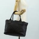 BOTTEGA VENETA INTRECCIATO Cabas PM Tasche Leder Schwarz 141498 Auth yk20364SAV-25